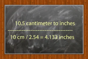 10.5 cm to inches