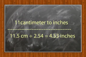 11.5cm to inches