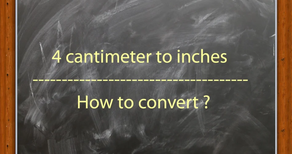 4cmto inches how to