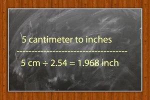 5 cm to inches